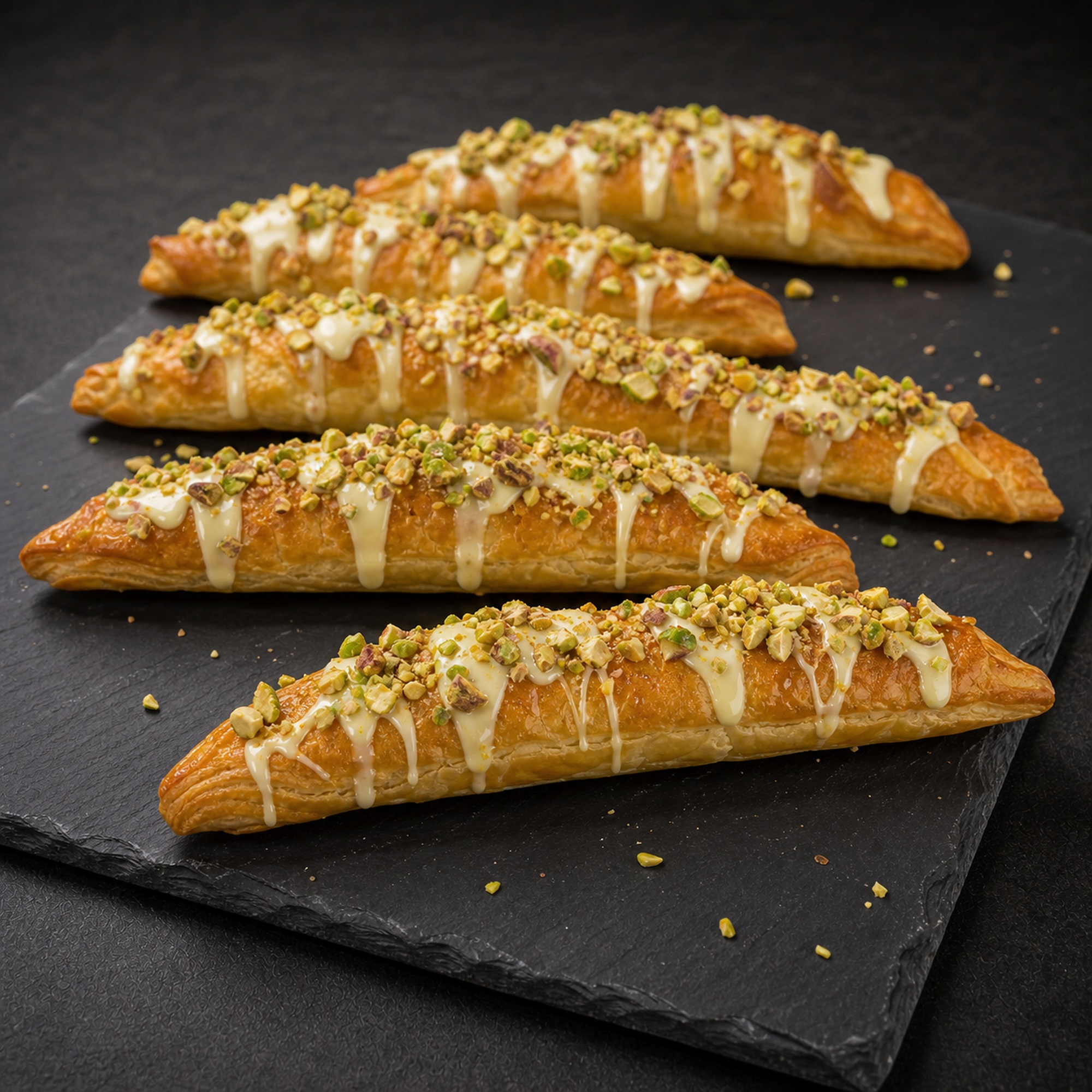 Croissanty pistacjowe – ujęcie główne sesja 2